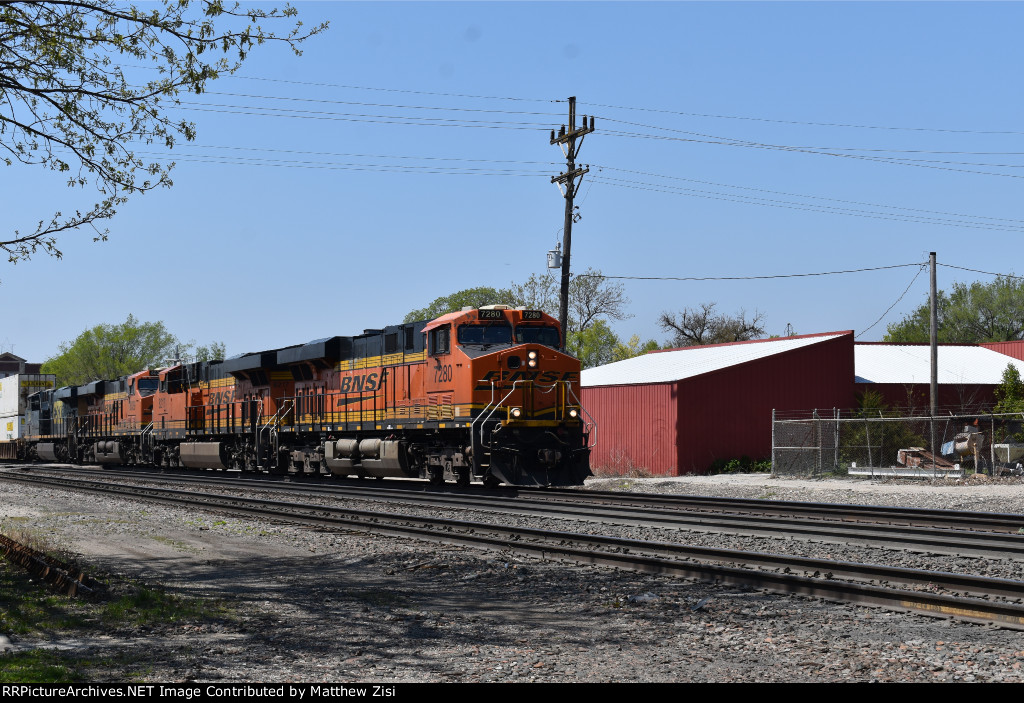 BNSF 7280 8217 8039 CSX 854